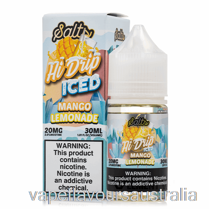 Vape Nicotine Australia ICED Mango Lemonade - Hi-Drip Salts - 30mL 50mg
